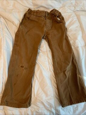 5T Carhartt Straight-Leg Canvas Pants play condition